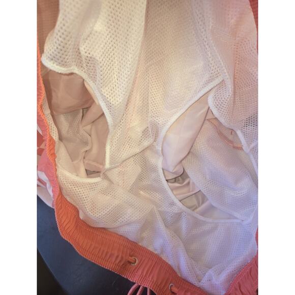 Mad Engine Swim Trunks Size XXL Checker Print Mens Drawstring Orange Beach Pool - Picture 5 of 6